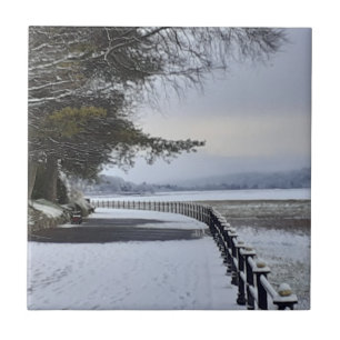 Snowy Morning Ceramic Tile
