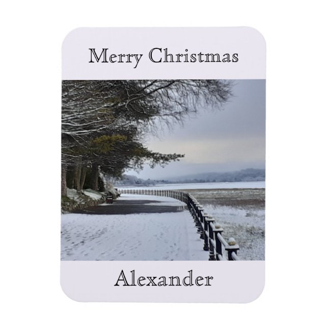 Snowy Morning Flexible Magnet (Vertical)