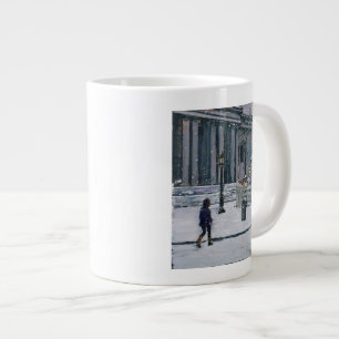 Snowy morning St. Paul's Cathedral 2009 Large Coffee Mug