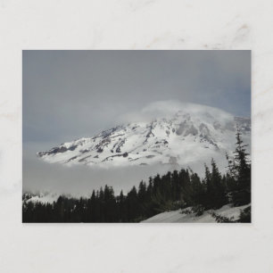 Snowy Mount Rainier Postcard