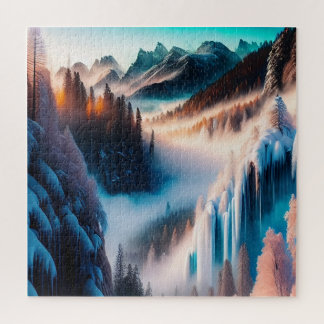 Snowy Mountain Jigsaw Puzzle