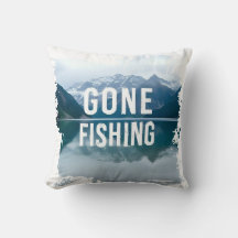 Snowy Mountain Lake Gone Fishing