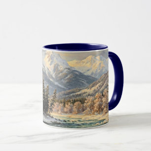 Snowy Mountain Landscape Mug