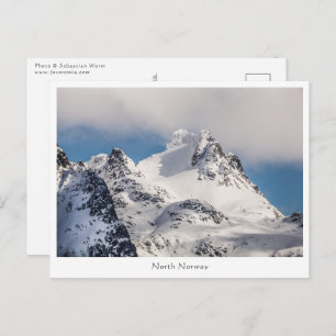 Snowy Mountain Landscape Photo Postcard