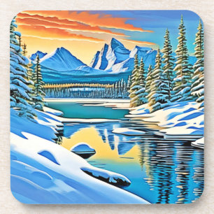 Snowy Mountain Reflection Coaster