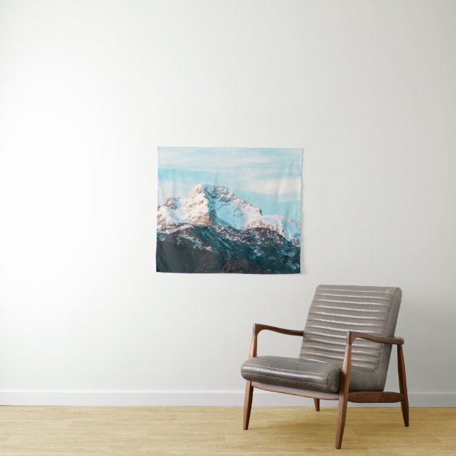 Snowy mountain tapestry (In Situ (Horizontal))