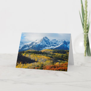 Snowy Mountain & Trees Card
