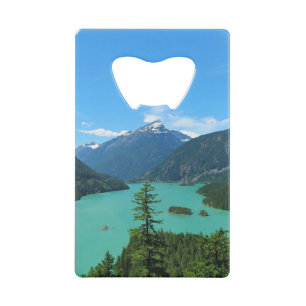 Snowy Mountain Turquoise Lake in Washington