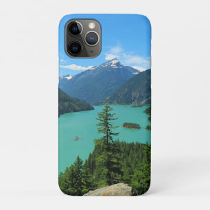 Snowy Mountain Turquoise Lake in Washington iPhone 11 Pro Case