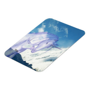 Snowy Mountain Unicorn Soft Glide Magnet