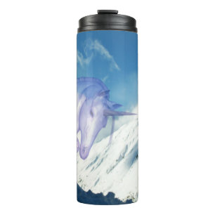 Snowy Mountain Unicorn Winter Ascent Thermal Tumbler
