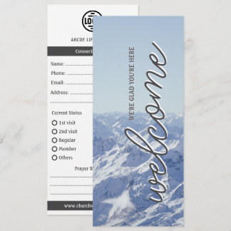Snowy Mountain Welcome Church Connection Card