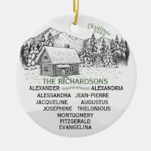 Snowy Mountain Winter Log Cabin X11