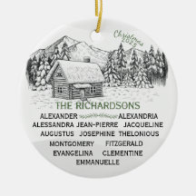 Snowy Mountain Winter Log Cabin X13