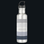 Snowy Mountains Colour Block Personalised Name 710 Ml Water Bottle<br><div class="desc">This colourful and modern design features a colour block pattern in shades of grey with your personalised name #waterbottles #drinkware #personalizedgifts</div>