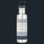 Snowy Mountains Colour Block Personalised Name 710 Ml Water Bottle<br><div class="desc">This colourful and modern design features a colour block pattern in shades of grey with your personalised name #waterbottles #drinkware #personalizedgifts</div>