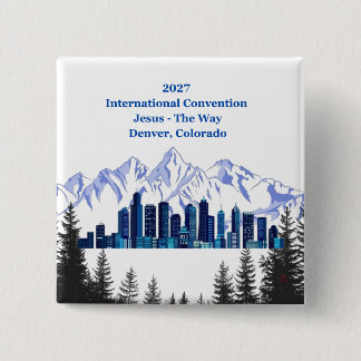 Snowy Mountains Denver 15 Cm Square Badge