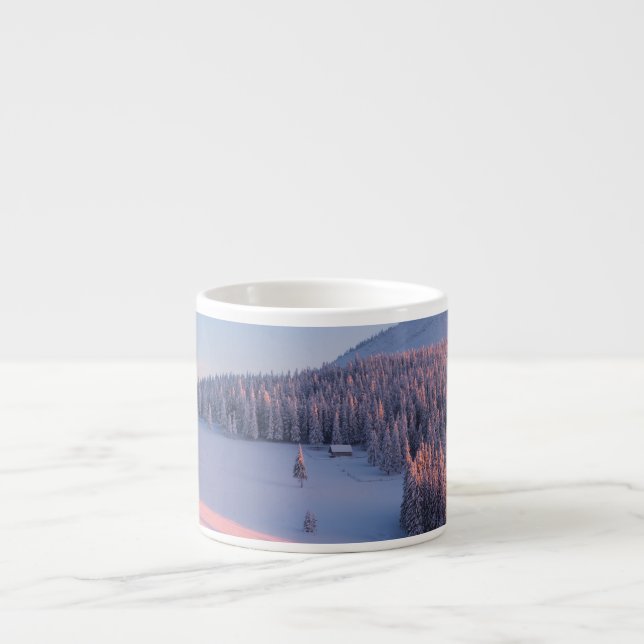 Snowy Mountains Espresso Cup (Front)