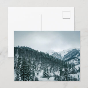 Snowy mountains in Georgia Postcard