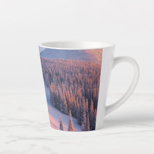 Snowy Mountains Latte Mug