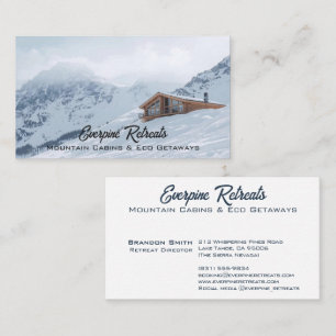 Snowy Mountains Your Photo Landscape Business Card