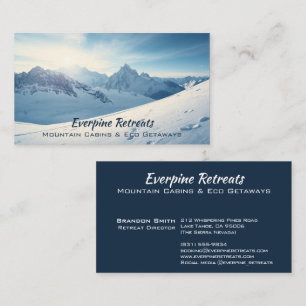 Snowy Mountains Your Photo Landscape Business Card