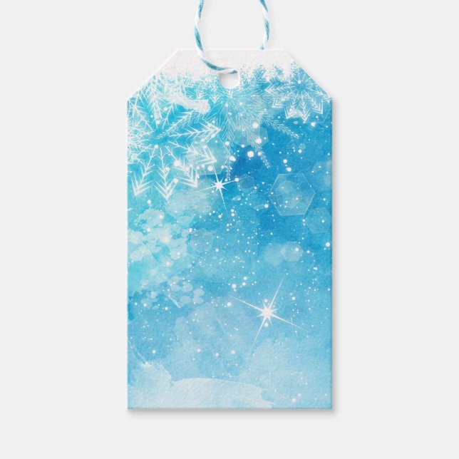 Snowy Night Gift Tags (Front)