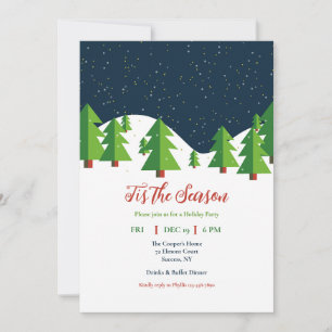 Snowy Night Invitation