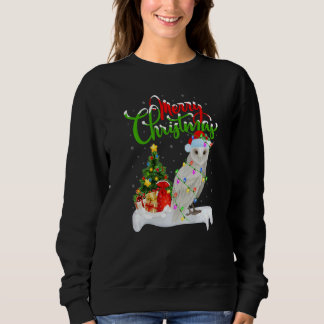 Snowy Owl Bird  Xmas Decorations Snowy Owl Christm Sweatshirt