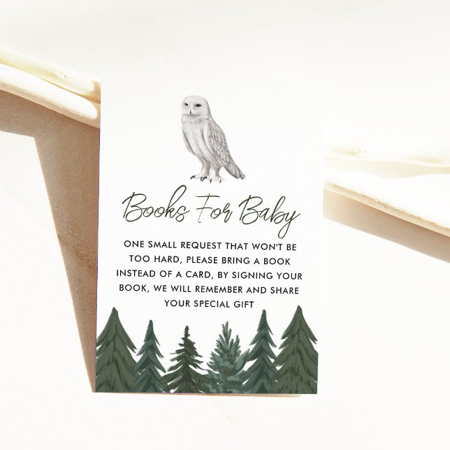 Snowy Owl Book Request Enclosure Card (Creator Uploaded)