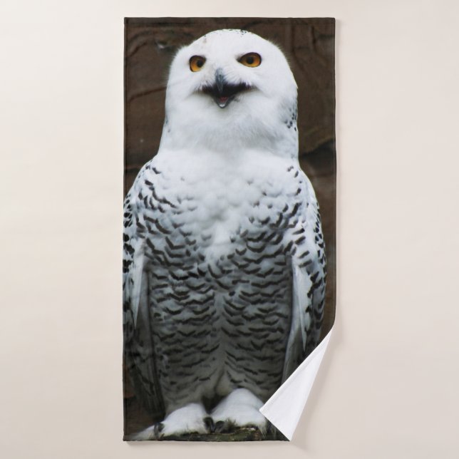 Snowy Owl btcna Bath Towel Set (Bath Towel)
