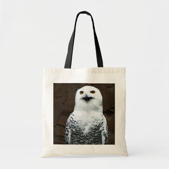 Snowy Owl btm Tote Bag (Front)