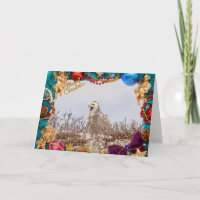 Snowy Owl Christmas Card