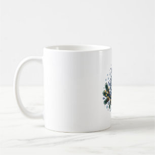 Snowy Owl Christmas Lights Winter Art Coffee Mug