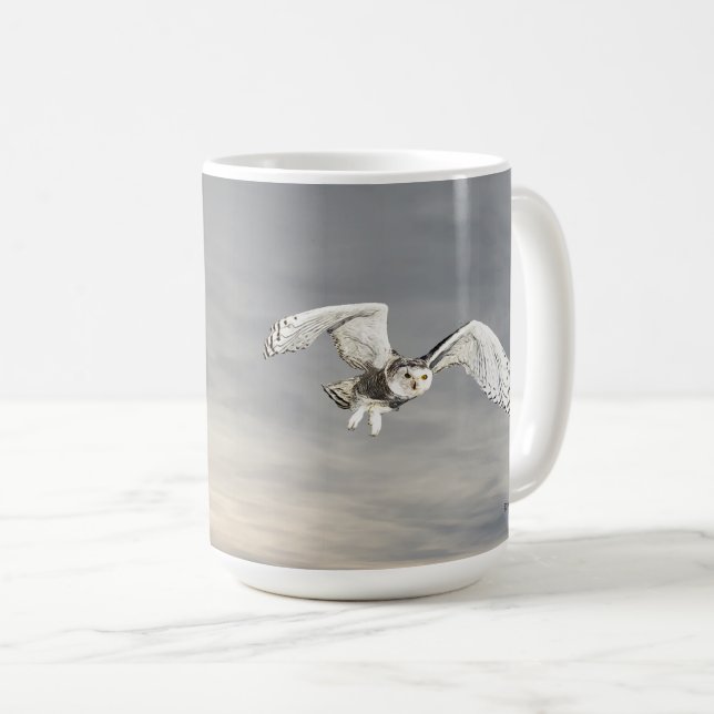 Snowy Owl Coffee Mug (Front Right)