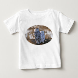 Snowy Owl Couple Baby T-Shirt