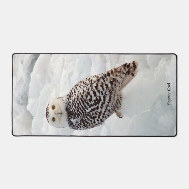 Snowy Owl desk mat (Front)