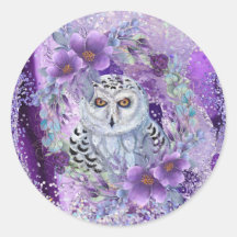 Snowy owl goddess art by Renee