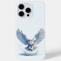 Snowy Owl in the Midst of a Swoop
