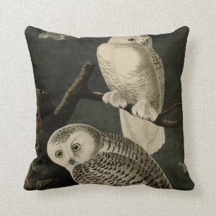 Snowy Owl, John James Audubon's Birds of America Cushion