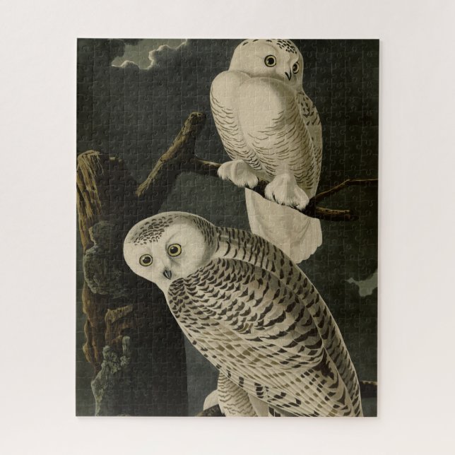 Snowy Owl, John James Audubon's Birds of America Jigsaw Puzzle (Vertical)