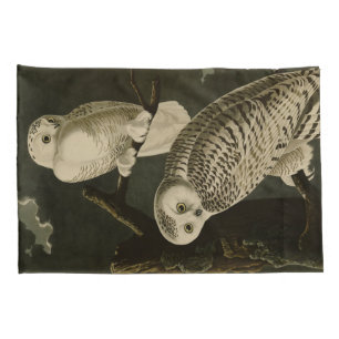 Snowy Owl, John James Audubon's Birds of America Pillowcase