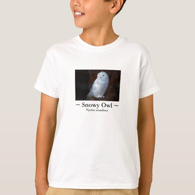 Snowy Owl - kid's shirt (Front)
