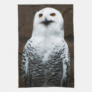 Snowy Owl ktcnm Tea Towel