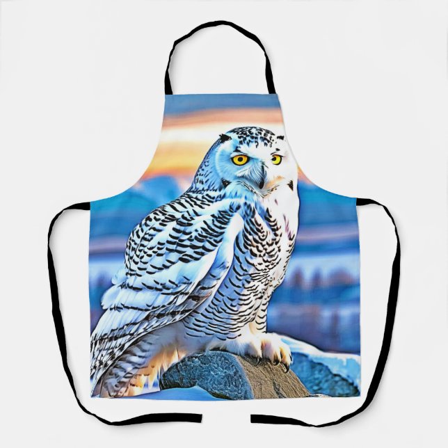 Snowy Owl Majesty Design  Apron (Front)