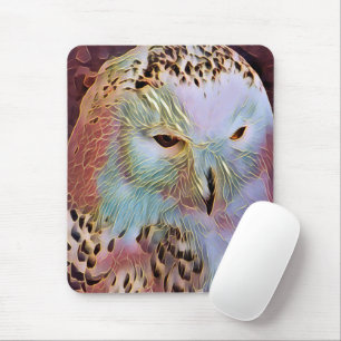 SNOWY OWL MOUSE PAD