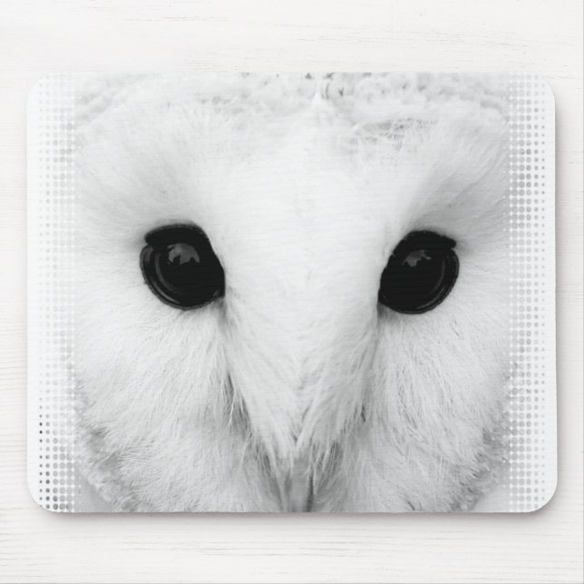 Snowy Owl Mouse Pad (Front)