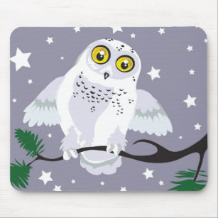 Snowy Owl Mousepad