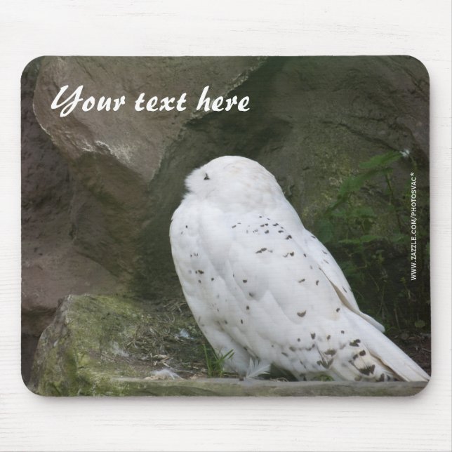 Snowy Owl Mousepad (Front)