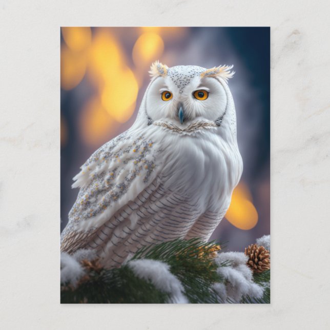 Snowy Owl Postcard (Front)
